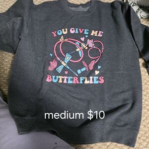 Gray Kids Sweatshirt with Colorful Print